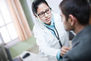 Man With Female Doctor Participating in One of Our Detox Programs